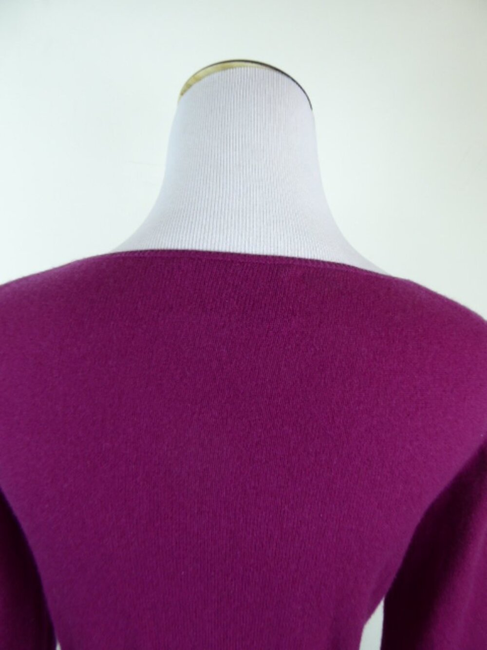 Allude fuchsia pink Cashmere sweater top S - Picture 2 of 5